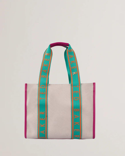 GEORJIA-Bags-Branded Webbing Canvas Medium Tote Bag- Ted Baker Romania